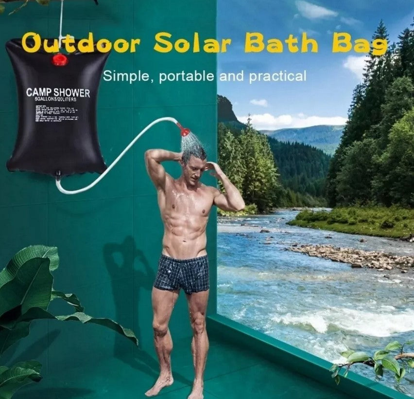 DUCHA PORTÁTIL SOLAR - Camping o Playa 20 lts