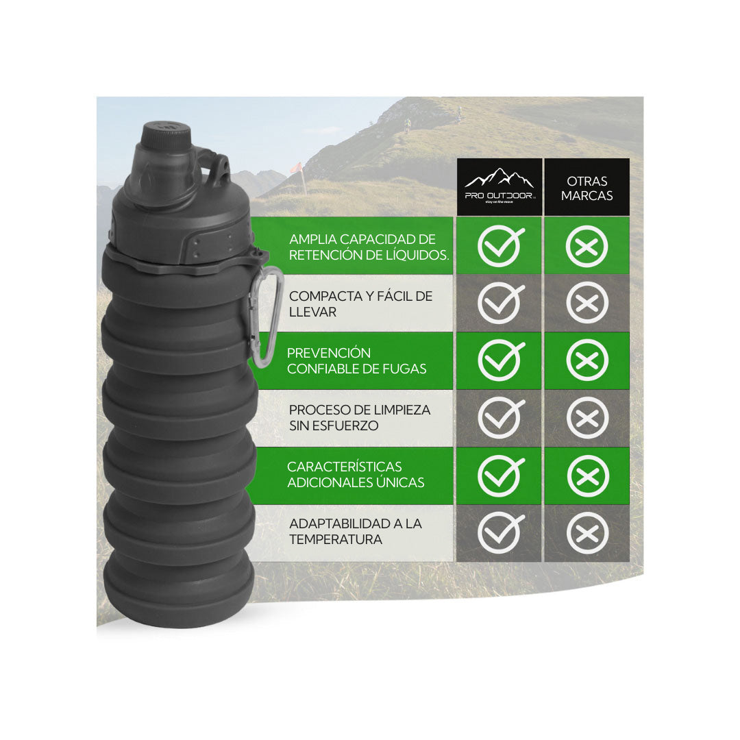BOTELLA OUTDOOR PRO - PLEGABLE