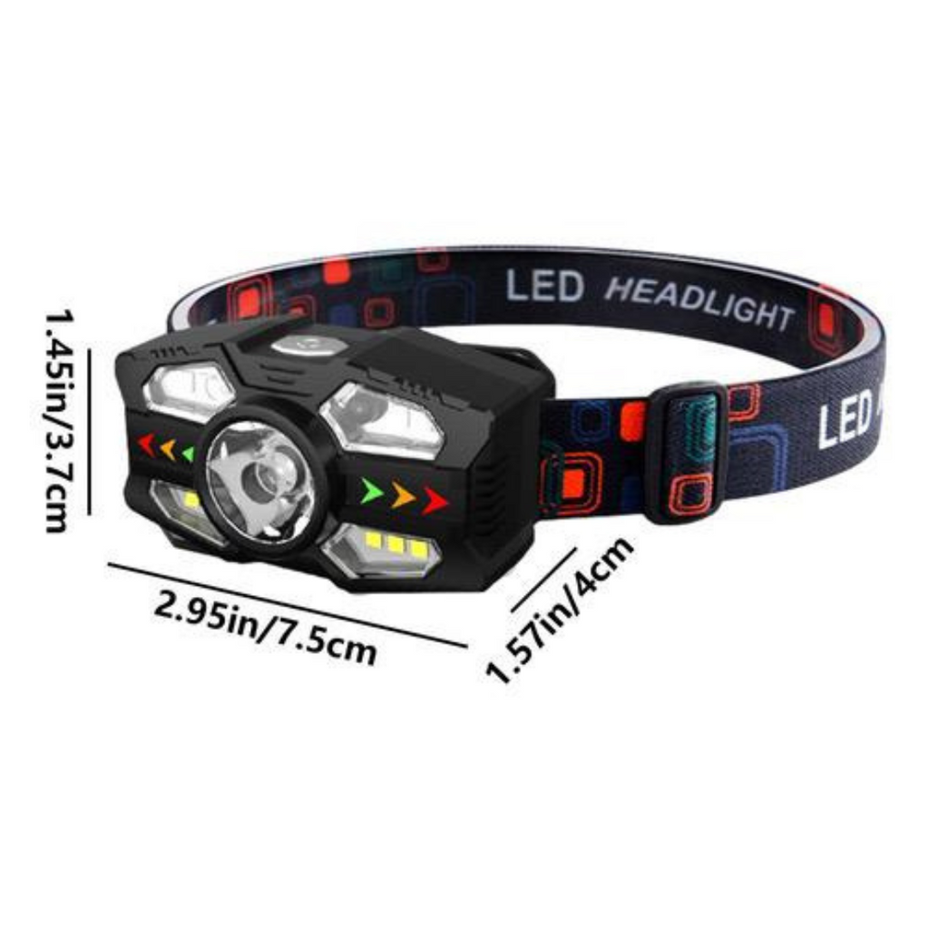 LINTERNA FRONTAL - CON SENSOR DE MOVIMIENTO