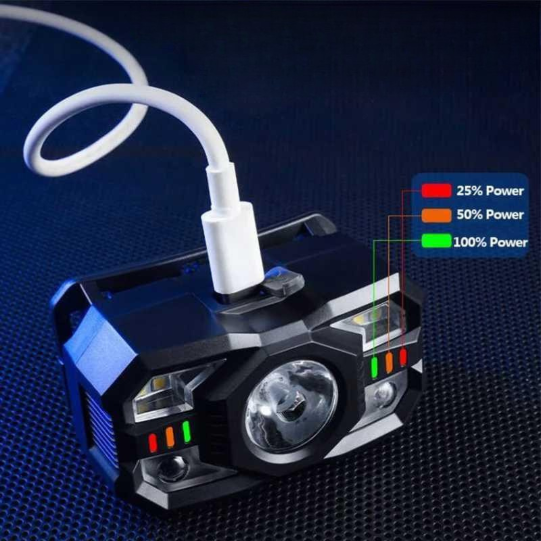 LINTERNA FRONTAL - CON SENSOR DE MOVIMIENTO