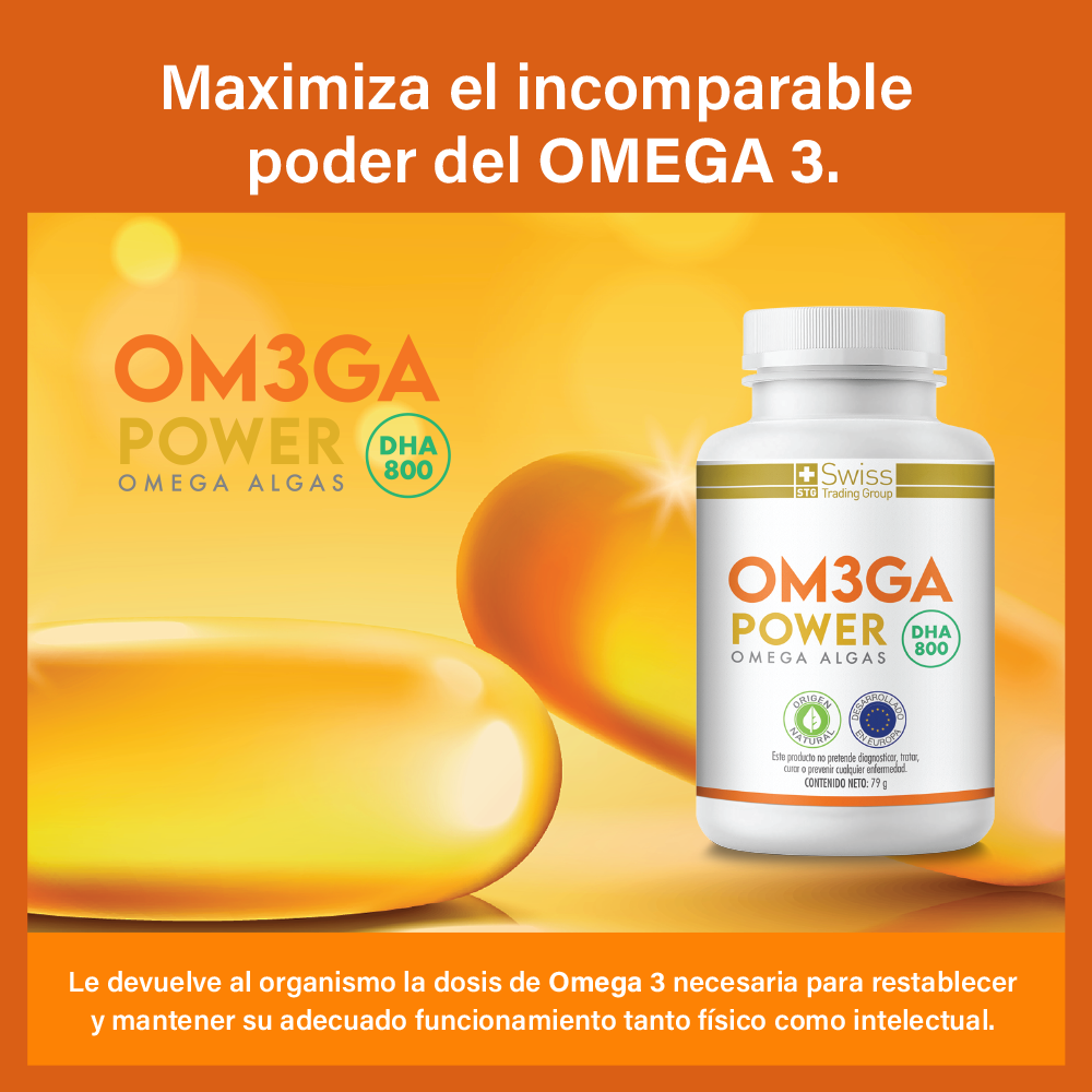 Om3ga Power - Omega3 de algas DHA 800
