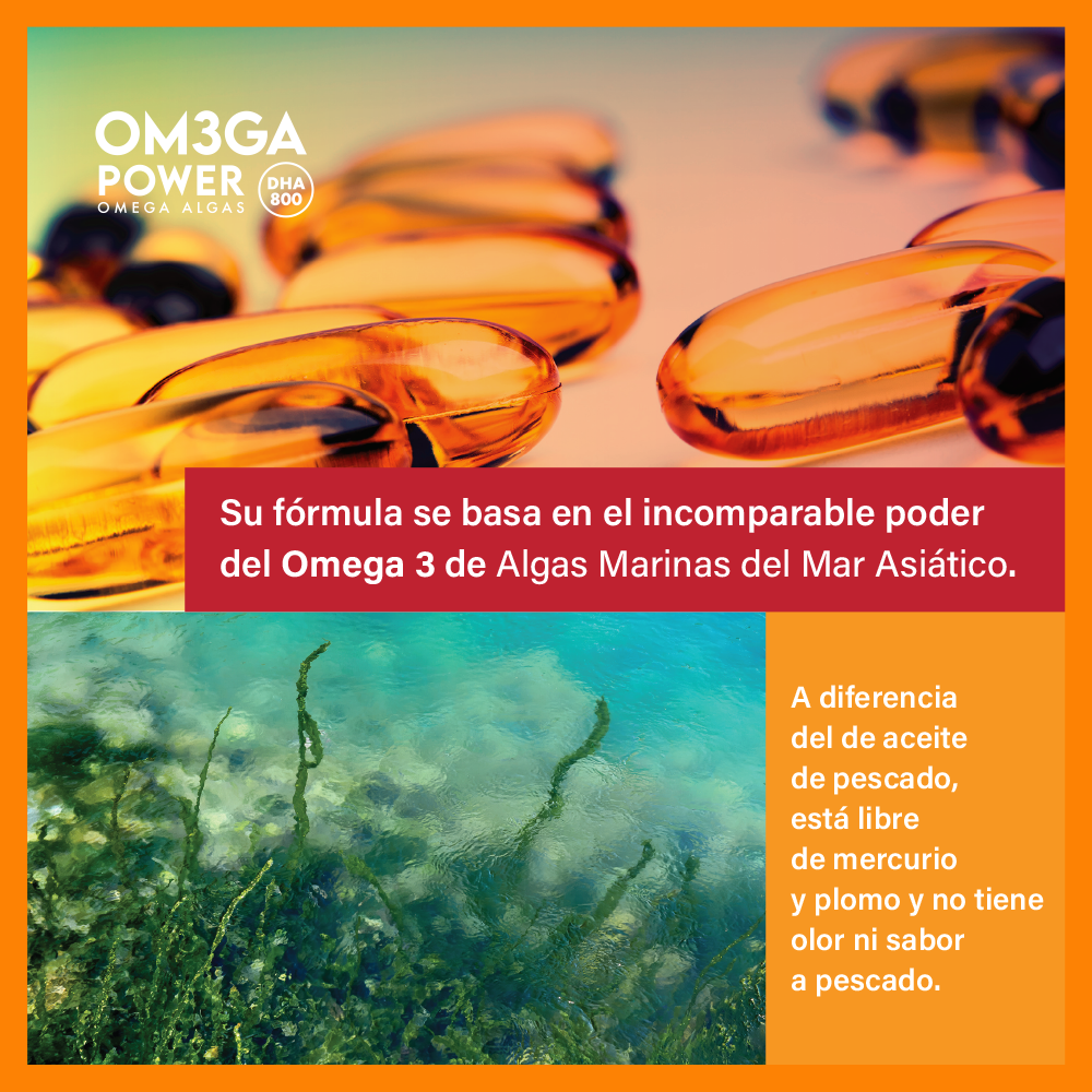 Om3ga Power - Omega3 de algas DHA 800