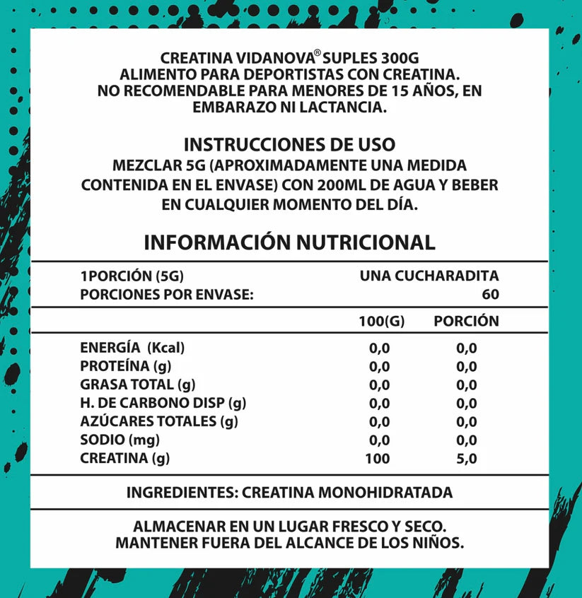 Creatina Pro Monohidratada Micronizada 300g - Sin Sabor