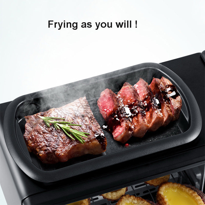 Horno 3 En 1 - Horno Eléctrico, Cafetera y Plancha